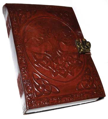 Tree of Life leather blank book w/ latch - Click Image to Close