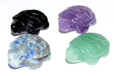 15mm Turtle various stones (2/pk) - Click Image to Close