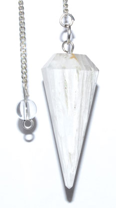 6-sided Scolecite pendulum - Click Image to Close