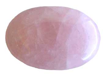 Rose Quartz palm stone - Click Image to Close