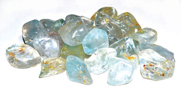 1 lb Topaz, Blue tumbled stones - Click Image to Close