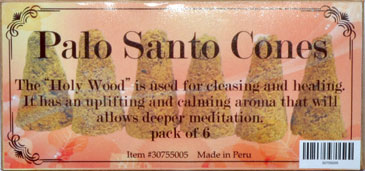 Palo Santo 6 cones - Click Image to Close