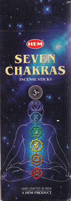 7 Chakras HEM stick 20 pack - Click Image to Close