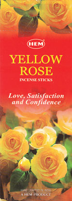 Yellow Rose HEM stick 20 pack - Click Image to Close