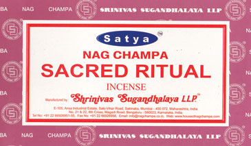 Sacred Ritual satya incense stick 15 gm - Click Image to Close