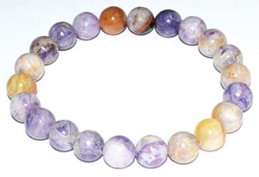 8mm Flower Charoite bracelet - Click Image to Close