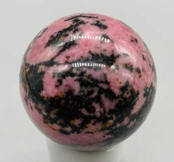 40mm Rhodonite sphere - Click Image to Close