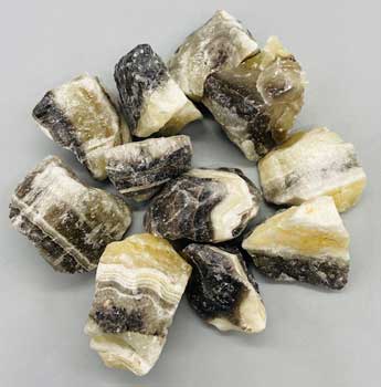 1 lb Zebra Calcite untumbled stones - Click Image to Close