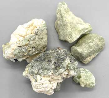 1 lb Prenhite with Rutile untumbled stones - Click Image to Close