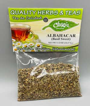 1/2oz Albahacar chapis tea (basil sweet) - Click Image to Close